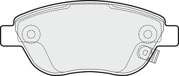 APEC PD3214 - Kit de plaquettes de frein, frein à disque cwaw.fr