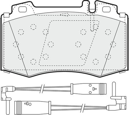 APEC PD3216 - Kit de plaquettes de frein, frein à disque cwaw.fr