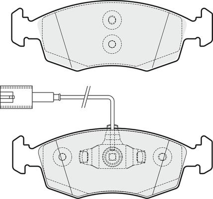 APEC PD3285 - Kit de plaquettes de frein, frein à disque cwaw.fr