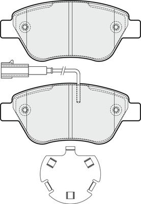 APEC PD3281 - Kit de plaquettes de frein, frein à disque cwaw.fr