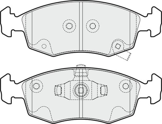 APEC PD3288 - Kit de plaquettes de frein, frein à disque cwaw.fr