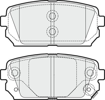 APEC PD3235 - Kit de plaquettes de frein, frein à disque cwaw.fr