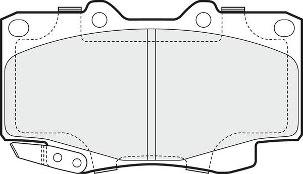 APEC PD3232 - Kit de plaquettes de frein, frein à disque cwaw.fr