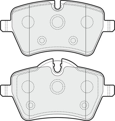 APEC PD3228 - Kit de plaquettes de frein, frein à disque cwaw.fr