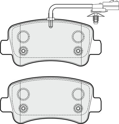 APEC PD3271 - Kit de plaquettes de frein, frein à disque cwaw.fr