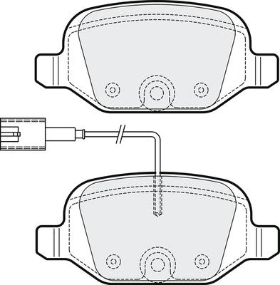 APEC PD3278 - Kit de plaquettes de frein, frein à disque cwaw.fr