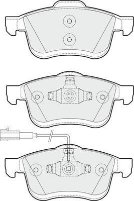 APEC PD3273 - Kit de plaquettes de frein, frein à disque cwaw.fr