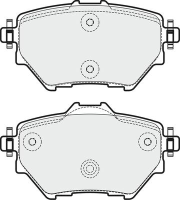 APEC PD3746 - Kit de plaquettes de frein, frein à disque cwaw.fr