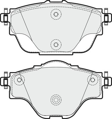 APEC PD3742 - Kit de plaquettes de frein, frein à disque cwaw.fr