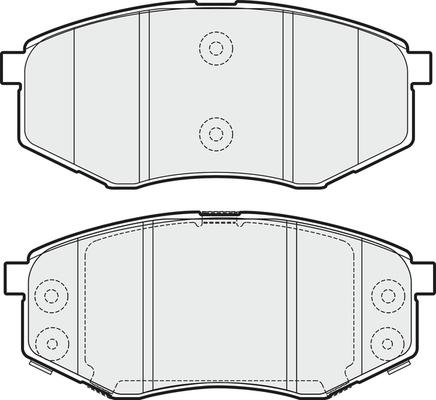 APEC PD3701 - Kit de plaquettes de frein, frein à disque cwaw.fr