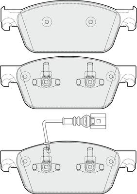 APEC PD3707 - Kit de plaquettes de frein, frein à disque cwaw.fr