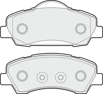 FTE 9001135 - Kit de plaquettes de frein, frein à disque cwaw.fr