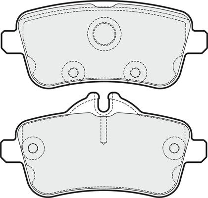 APEC PD3726 - Kit de plaquettes de frein, frein à disque cwaw.fr