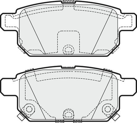 APEC PD3720 - Kit de plaquettes de frein, frein à disque cwaw.fr