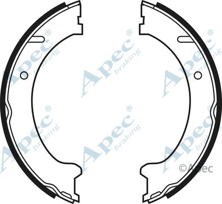 APEC SHU569 - Jeu de mâchoires de frein, frein de stationnement cwaw.fr