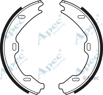 APEC SHU675 - Jeu de mâchoires de frein, frein de stationnement cwaw.fr