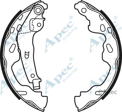 APEC SHU670 - Jeu de mâchoires de frein cwaw.fr