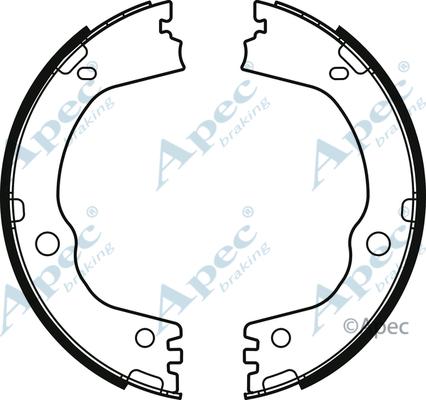 APEC SHU825 - Jeu de mâchoires de frein, frein de stationnement cwaw.fr