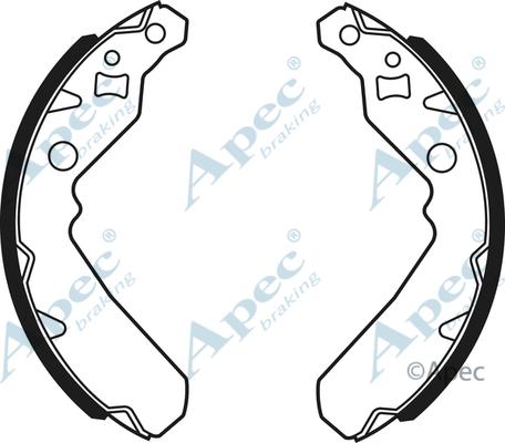 APEC SHU740 - Jeu de mâchoires de frein cwaw.fr