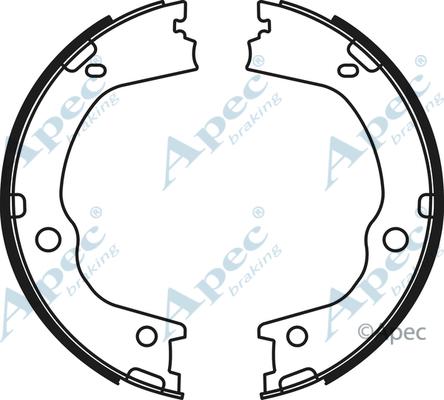 APEC SHU788 - Jeu de mâchoires de frein, frein de stationnement cwaw.fr