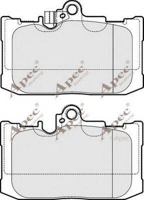 APEC PAD1987 - Kit de plaquettes de frein, frein à disque cwaw.fr