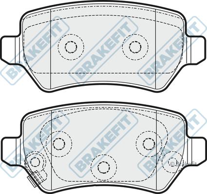 Motaquip LVXL1823 - Kit de plaquettes de frein, frein à disque cwaw.fr