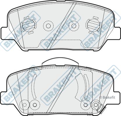 APEC PD3829 - Kit de plaquettes de frein, frein à disque cwaw.fr