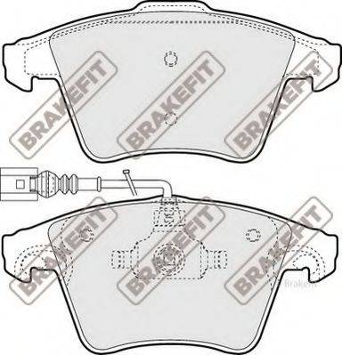 APEC PD3312 - Kit de plaquettes de frein, frein à disque cwaw.fr