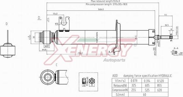 AP XENERGY X911341 - Amortisseur cwaw.fr