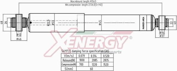 AP XENERGY X446344 - Amortisseur cwaw.fr