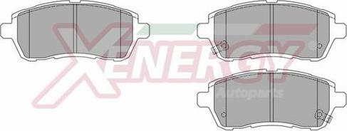 AP XENERGY X40969 - Kit de plaquettes de frein, frein à disque cwaw.fr