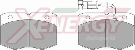 AP XENERGY X40966 - Kit de plaquettes de frein, frein à disque cwaw.fr