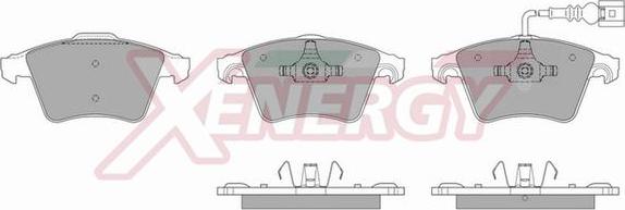 AP XENERGY X40900 - Kit de plaquettes de frein, frein à disque cwaw.fr