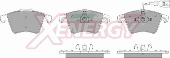 AP XENERGY X40901 - Kit de plaquettes de frein, frein à disque cwaw.fr