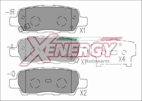 AP XENERGY X40987 - Kit de plaquettes de frein, frein à disque cwaw.fr