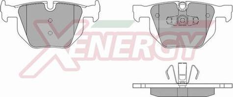 AP XENERGY X40921 - Kit de plaquettes de frein, frein à disque cwaw.fr