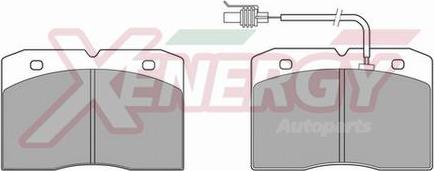 AP XENERGY X40455 - Kit de plaquettes de frein, frein à disque cwaw.fr