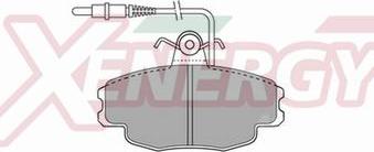 AP XENERGY X40412 - Kit de plaquettes de frein, frein à disque cwaw.fr