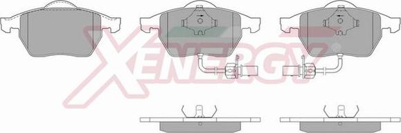 AP XENERGY X40486 - Kit de plaquettes de frein, frein à disque cwaw.fr