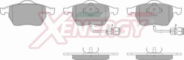 AP XENERGY X40483 - Kit de plaquettes de frein, frein à disque cwaw.fr