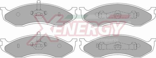 AP XENERGY X40592 - Kit de plaquettes de frein, frein à disque cwaw.fr