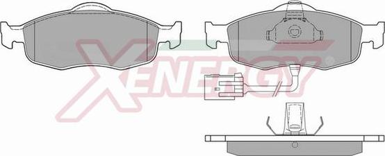 AP XENERGY X40516 - Kit de plaquettes de frein, frein à disque cwaw.fr