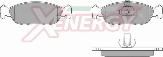 AP XENERGY X40511 - Kit de plaquettes de frein, frein à disque cwaw.fr