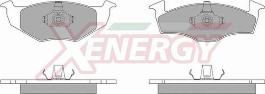 AP XENERGY X40589 - Kit de plaquettes de frein, frein à disque cwaw.fr