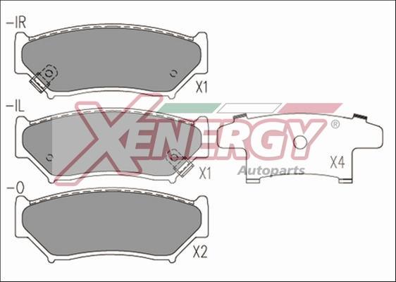 AP XENERGY X40585 - Kit de plaquettes de frein, frein à disque cwaw.fr