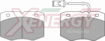 AP XENERGY X40520 - Kit de plaquettes de frein, frein à disque cwaw.fr