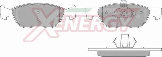 AP XENERGY X40575 - Kit de plaquettes de frein, frein à disque cwaw.fr