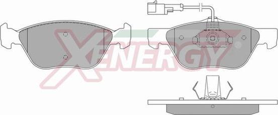 AP XENERGY X40576 - Kit de plaquettes de frein, frein à disque cwaw.fr