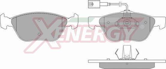 AP XENERGY X40578 - Kit de plaquettes de frein, frein à disque cwaw.fr