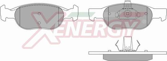 AP XENERGY X40572 - Kit de plaquettes de frein, frein à disque cwaw.fr